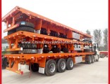 3-Axles 60 Tons 40FT Flatbed Platform Container Semi Trailer