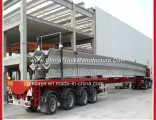 12.5m 60 Tons Tri-Axle 20FT 40FT Container Transporting Semi Trailer