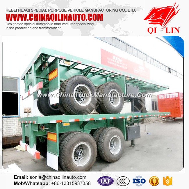 2017 New Manufacture Skeleton Container Semi Trailer for Sale