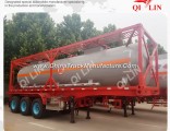 30FT Container Sulfuric Acid Tank Semi Trailer with 3 Axles