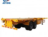 Aotong 2 Axle 40FT Terminal Port Container Skeleton Semi Trailer