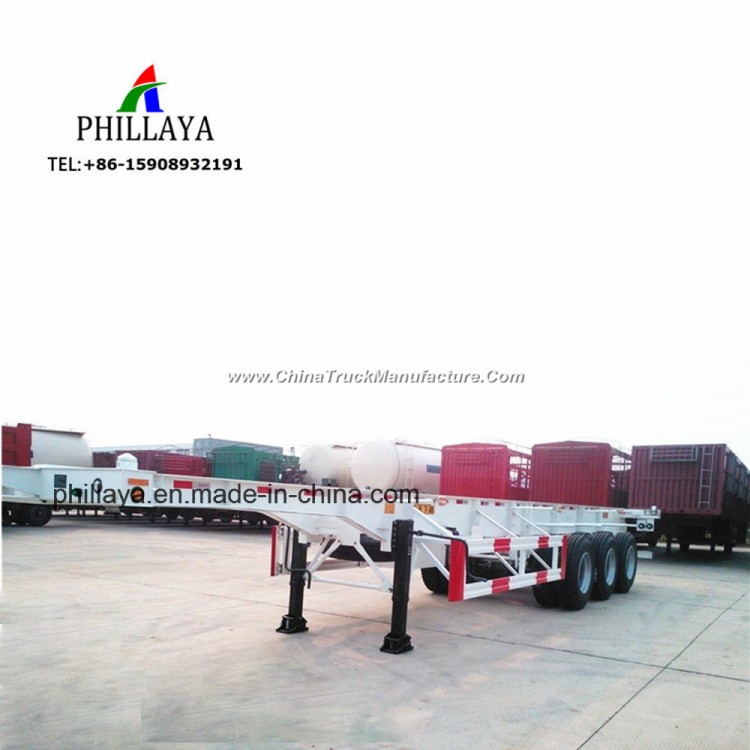40FT 20FT Container Transport Semi Chassis Skeleton Truck Trailer