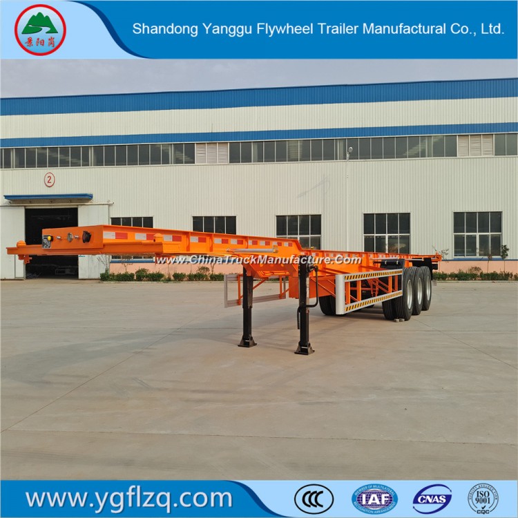 40FT 3 Axles Container Chassis Semi Trailer Skeleton Semi Trailer