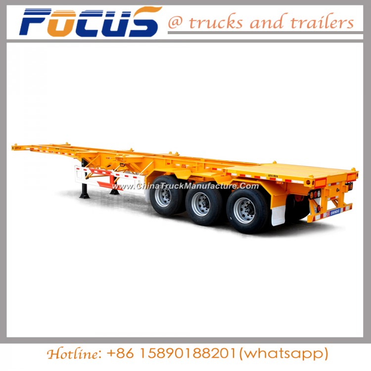 40FT Skeleton Container Semi Trailer, Chassis Truck Trailer