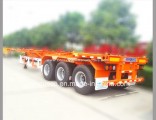 China Manufacture 3 Axle 40FT Skeleton Container Chassis / Semi Trailer