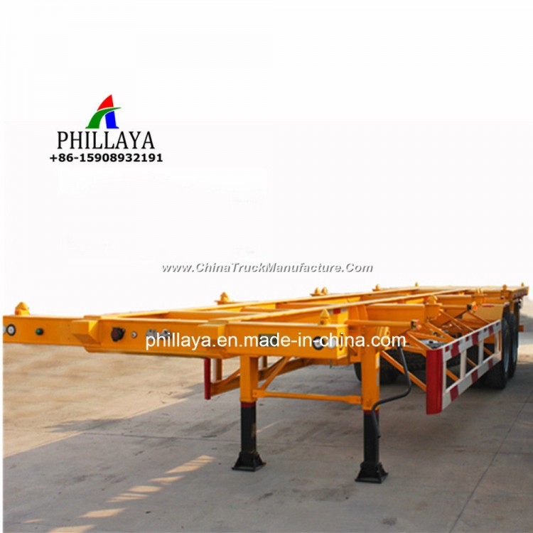 20FT 40FT Container Transport Chassis Skeleton Truck Semi Trailer