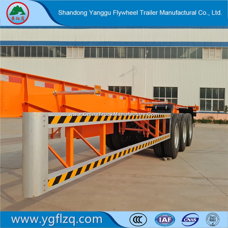 High Strength Carbon Steel 40FT 3 Axles Container Chassis Semi Trailer Skeleton Semi Trailer