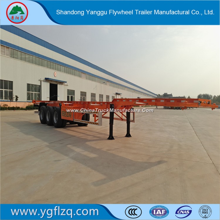 3 Axles 20FT/40FT Container Chassis Semi Trailer Skeleton Semi Trailer with Twist Lock