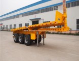 High Quality 3 Axles Rear Dump Skeleton Semi Trailer for Container Transport