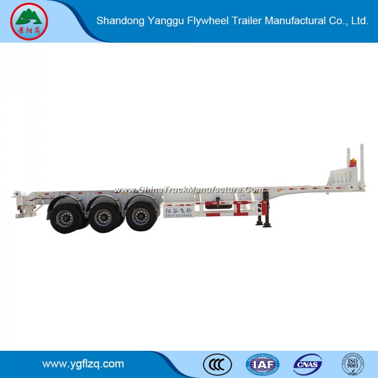2/3/4 Axles 40FT/20FT Customed Skeleton Container Trailer/Semi Trailer with Jost Landing Gear for Co