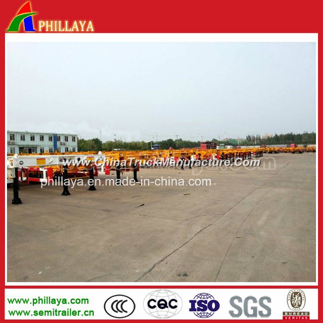 Skeleton Type Container Semi Trailer for Container Transportation