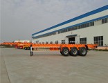 3 Axle 40FT 20FT Container Transport Semi Chassis Skeleton Truck Semi Trailer