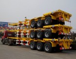 China New 3 Axle Container Trailer Skeleton Semi Trailer for Sale