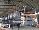 20FT 40FT Container Transport Skeleton Truck Semi Chassis Trailer