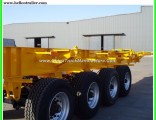 Tri-Axle 40FT Container Semi Trailer Chassis Skeleton Truck Trailer for Sale