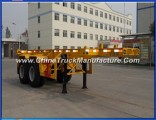 2 Axle 35ton 20ft Container Skeleton Trailers for Sale