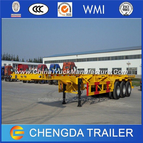 China Fabrica 3 Axle Skeleton Container Trailer for Sale