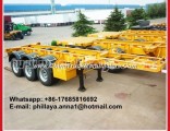 3axles Skeleton Frame Container Chassis Trailer for Truck