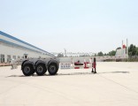 Flywheel Self-Dumping Carbon Steel 2/3 Axles Skeleton Container Trailer for 20/40FT Container Transp