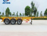 Aotong Brand 20FT/40FT Skeletal Container Semi Trailer/Container Chassis Truck Trailer
