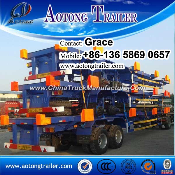 Hot Sale Container Truck Trailer, Terminal Skeleton Container Transport Semitrailer