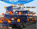 Hot Sale Container Truck Trailer, Terminal Skeleton Container Transport Semitrailer
