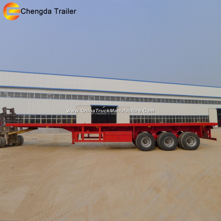 3 Axle 40feet Truck Trailers Container Carrier for Sale