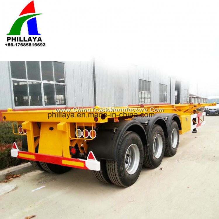 20FT 40FT Truck Chassis Container Semi-Trailer with Twist Lock