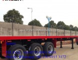 Chinese Helloo Trailer 3 Axles 40FT Flatbed Container Truck Semi Trailer