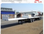 Double Axles Dolly Flatbed 20FT 40FT Container Superlink Trailer