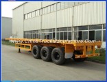 3 Axle Flatbed Container Truck Trailer for Sale