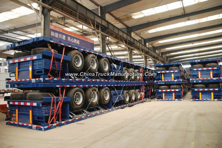 20 Feet and 40 Feet Cimc Flatbed Container Transport Semi Trailers Sales in Philippines