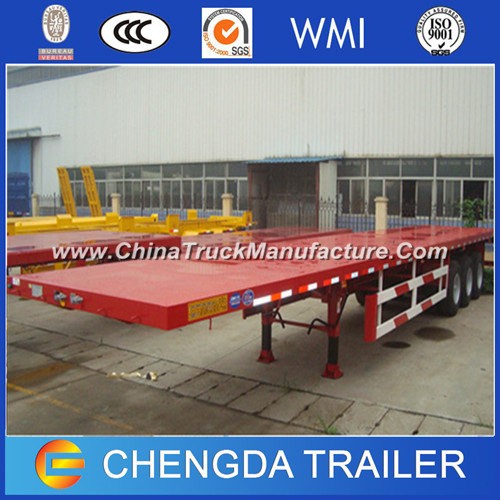 Transport 20ft & 40ft Container Flat Bed Semi Trailer Price