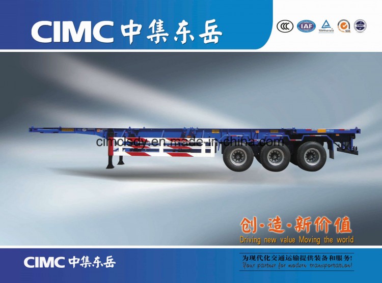 Cimc 60 Tons 20FT 40FT Container Transport Used Flatbed Trailers for Sales