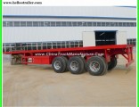 40FT Container Transport Semi Flatbed Container Trailer with Container Locks