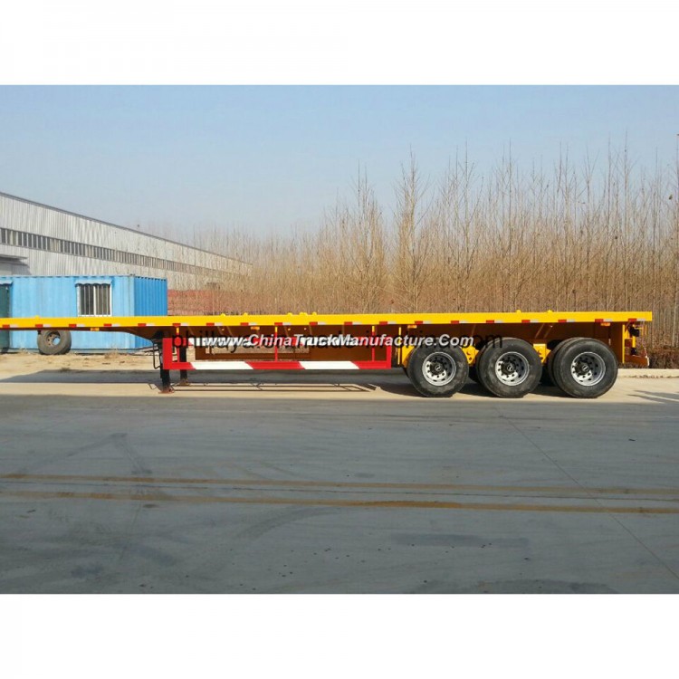 Transport 40FT Container Flatbed Semi-Trailer