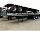 Tri-Axle Transport Container 40FT Flatbed Container Semi Trailer