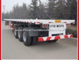 Transport 40ft Container Platform Semi Truck Trailer for Sale