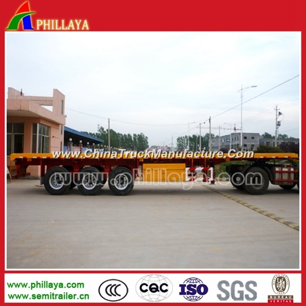 Heavy Duty Container Transport Semi Flatbed Trailer