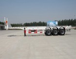Hot Sale Self-Dumping Carbon Steel 2/3 Axles Skeleton Container Trailer for 20/40FT Container Transp