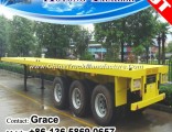 China Manufacturer 2 Axle or 3 Axles 20feet 40FT 45FT 53FT Flatbed Container Chassis Semi Trailer