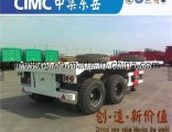 Cimc Tridem Axle Container Chassis Flatbed Semi Trailer