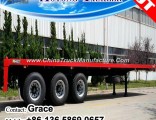 Factory Direct Hot Sale 20FT 40FT 3 Axle Container Chassis Flatbed Semi Trailer