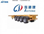 Tri-Axle 40FT Skeleton Container Chassis Extendable Semi Truck Trailer