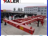 40FT 3 Axles Chassis Trailer with 12 Wheels