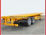 2 Axles 20FT 40 Tons Flatbed Container Chassis Semi Trailer with Twist Lock