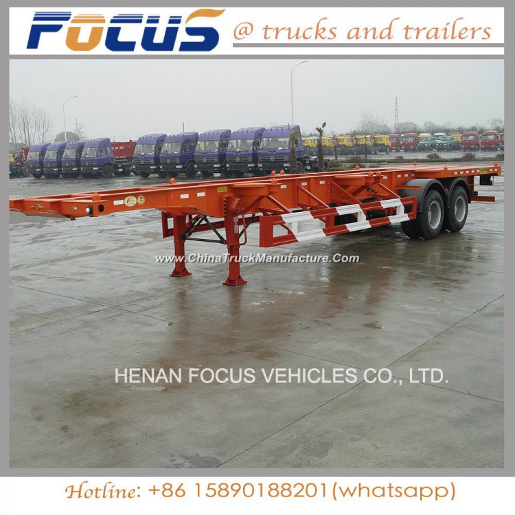 Container Trailer 2axle, Transportation Vehicle Truck Tractor Trailer