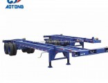 Aotong 20FT/40FT Extendable Skeleton Container Trailers/Container Chassis for Sale