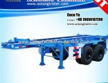 2 Axles ISO 40′container Carrier Skeletal Semi Trailer for Sale