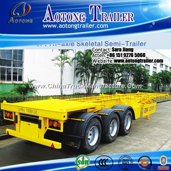 Second Hand Used 40ft Container Chassis Trailer for Phillippines